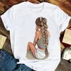 T-shirts pour femmes femmes femme imprimement t-shirt t-shirt dessin animé avocat fruit à manches courtes fashion d'été tshirts vêtements graphiques top