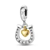 Ciondolo Pandora in vero argento sterling 925 con simbolo eterno Taoxin, adatto per gioielli femminili primitivi fai da te, accessori di moda