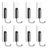 Hooks For Creative Piano KEY Hook 4/8 Pcs Wall Mounted Self Adhesive Punch Free Home Kicthen Bathroom Bedroom Heavy Duty Hat