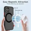 Роскошный магнитный для магнитного телефона для iPhone 14 13 12 11 11 Pro Max x XR XS Shock -Resection Matte Cover Matte