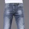 Designer herenjeans jeans nieuwe producten in de lente en zomer slim fit elastische voeten L734