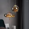 Pendant Lamps Nordic Wind Single Light Morden Led Chandelier Dining Room Glass Lustre For Home Decor Bar Bedroom Hanging Lamp Fixture