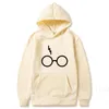 Herrtröjor tröjor harrys potters hoodies tröjor män kvinnor glasögon tryck vinter fleece långärmad hoodie coat harajuku hooded sudadera hombre 230227