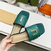 Summer Women Fashion Slip-On Slides Thick Soled Slippers Letter Outdoor Casual Flat Flip Flop Platform Sandals With Box