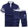 Männer Trainingsanzüge Sommer Männer Shorts Sets Kurzarm T-shirt Shorts Drucken Männliche Trainingsanzug Set Männer der Marke Kleidung 2 stück Sets 230227