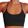 Yoga Outfit Elastic Sports Bra Back Cross Push Up Shockproof Fitness Gym Bras Crop Tops Women Plain Workout