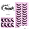 False Eyelashes 10 Pairs Russia Volume Dd Curl Faux Mink Fluffy Soft Wispy Natural Long Eye Lashes Extension Drop Delivery Health Be Dhqgx