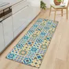 Carpet Nordic Kitchen for Floor Mat Mats Runner Bath Modern Long Traditional Washable Light Flower Fabric Black White Coffee 3d 230227