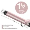 Curling Iron 1 1/2-inch Dual Voltage Instant Heat with Extra-Smooth Tourmaline Ceramic Coating, Glove Included by MiroPure