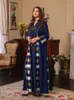 エスニック服ラマダンモロッコパーティードレスEID祈りイスラム教徒のアバヤドレス女性