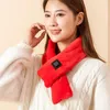 Bandanas Electric Heated Winter Scarves USB Charging Heating Scarf Pads Thermal Shawl Neck Brace Warmer For Cycling Camping