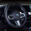 Steering Wheel Covers Car Cover Microfiber Leather Handles Sports Style Interior Products Color Stitching