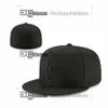 One Piece Men's Team Basball Fitted Hats Black Royal Blue Green Color " Los Angeles "F Flat Sport Full Closed Caps Mix Size 7- 8 For Men and Women F27-03