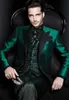 Herrdräkter blazers senaste design italienska gröna män kostymer satin smal passform formell brudgum prom klänning smoking man male kappa 3 bit blazer jackapantvest 230227