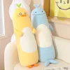 Heiße schöne 90 cm Cartoon Tier Kaninchen Bären Enten Küken Plüschspielzeug gefüllt weiche lange Schlafkissen Puppenkissen Kinder Mädchen Geschenk