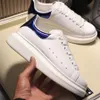 Herrplattform sneakers kvinnor klassiska diamant helt vita skor toppkvalitet l￤der mode plattform skor trendiga designer casual skor