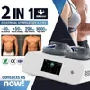 Draagbare 2 handgrepen DLS-Emslim Body Sculpt 12 Tesla-spieren stimuleren het lichaam afslank dat de huid aanscherpt Emszero Neo Machine Home