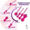 Oeufs/balles 10 vitesses Smart Kegel Vibro Balls Ensemble de vibrations à distance Sex Toy Femmes Resserrement du plancher pelvien Kit d'exercice Ben Wa Muscle Trainer 230227