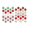 Décoration de fête 25 pièces suspendus arbre de noël pendentif boules fournitures boule incassable pour accessoires vacances ferme