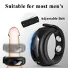 Cockrings sexy speelgoed cockring vibrator horloge ontwerp penis pik ring aan voor man oplaadbare verstelbare penising seks mannen gay volwassen 230227