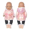 Wholesale 43cm Doll Apparel Down Jack Suit Fit 17inch Born Babies American Girl Clothes Accessories Diy Toy