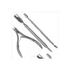 Callus Shavers Nail Art Plier Clipper Tool Stainless Steel Cuticle Nipper Spoon Pusher Cutter Scissor Manicure For Dead Skin Drop De Dhpzo