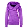 Sweats à capuche pour femmes sweats chaud mode sweat à capuche pour femme asymétrique fermeture éclair latérale cordon de serrage mince à manches longues sweat veste couche de finition femme