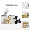 Decorative Figurines Resin Dog Crafts Electroplating Balloon Furnishings Home Decoration Modern Living Room Desktop Animal Decor Ornament