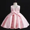 Kleider für Mädchen, elegantes Prinzessin-Brautjungfernkleid für Mädchen, Blumenmädchenkleid für Party, Hochzeit, Kawaii-Tüllkleid, 2–10 Jahre, niedliche Kleidung für Kinder W0224