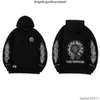 Klassisk mode lyxiga herr blixtlås ch hoodies designer hästsko sanskrit tvärtryck tröja huva toppar rockjacka tröjor dxde