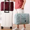 Förvaringspåsar vikbar stor kapacitet researrangör väskor unisex kläder förpackning påse påse bagage kvinnor vattentäta handväskor män resväskor y2302