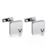 Luxury Designer Brand Cuff link High Quality Fashion Jewelry Men Classic Letters Cuff links Shirt Accessories Wedding Exquisite Gifts Cufflinks