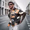 2024s Mens Casual vintage Shirts Short Sleeve Summer Hawaiian Shirt Skinny Fit Various Pattern Man Clothes Cardigan Blouse22