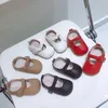 First Walkers Koreanische Retro Kleine Lederschuhe für Baby Mädchen Weiche Sohlen Kleinkind Schuhe Prinzessin Mary Janes Schuhe Einfarbig 230227
