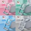 Sitt täcker Uppgradering Cusion Folding Seat Urinal ryggstöd Stol w/ Step Stool Ladder för Baby Toddlers Spädbarn Safe Toalett 230227