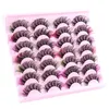 14 Pairs Colorful False Eyelashes Extension Reusable Wispy Thick Colored Strip Lashes Dramatic Fluffy Eye Lash