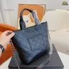 Vintage CC 21s Tote Bag Fashion Women Luxury Designer Crossbody Handle Bag Classic Brand Leather Large Messenger Shoulder Beach Bag Top Handbags With Chain Big Purse