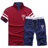 Männer Trainingsanzüge Sommer Männer Shorts Sets Kurzarm T-shirt Shorts Drucken Männliche Trainingsanzug Set Männer der Marke Kleidung 2 stück Sets 230227