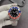 Дизайнер Dhgate Men's Watch Gmt Sapphire Crystal Glass 40 мм круглый циферблат 904L Складная пряжка из нержавеющей стали.