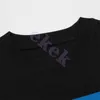Conception De Luxe De Mode Hommes T-shirt Logo Lettre Imprimer À Manches Courtes Col Rond D'été T-shirt Lâche Top Noir Abricot Asiatique Taille S-XL