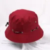 Beretten zomer opvouwbare mannen vrouwen emmer hoed zonneschade zonnebrandcrème visser cap met touw outdoor sport reizen zon hoeden mannelijk gorra