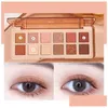 Eye Shadow Kiss Beauty 12 Colors Eyeshadow Palette Metallic Shimmer Matte Rich Color Glamour Daily Night Party Lady Eyelid Makeup Dr Dhds8