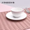 Mats Pads Large Silicone Table Placemat Premium Heat Resistant Drying ware Dishwasher Dish Cup Cushion Pad Dinnerware 230227