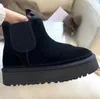 Hommes femme hiver botte chaude mode noir argent Designer bottes en cuir véritable chaud luxueux fermeture éclair bottes