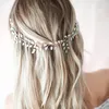 Headpieces Handmade Bridal Hair Vine Headband Wedding Accessories Comb Pins Jewelry Rose Gold Silver Color Women Hairband