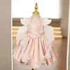 Robes de fille bébé espagnol Lolita princesse robe de bal dentelle arc perles conception fête d'anniversaire robes de baptême pour les filles Pâques Eid A1351 W0224