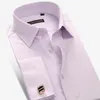 Camicie casual da uomo Camicia elegante con bottoni polsini francesi Smoking con gemelli Manica lunga Abiti da cerimonia convenzionali per feste Camisa Masculin