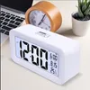 Orologio da tavolo con allarme digitale per la temperatura della camera da letto, orologi da tavolo elettronici da tavolo con calendario, orologi LCD per bambini