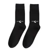 Herrstrumpor mode lång hösten manlig bomullsstrumpor Anpassade tryckstrumpor andas Dress Casual Crew Cotton Socks Long Socks For Male Z0227