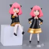 Action Action Toy Agigure anime spy x family anya toys loid yor forger chibi anua figure with base faturine pvc dolls dolls toy toy for Kids 230227
